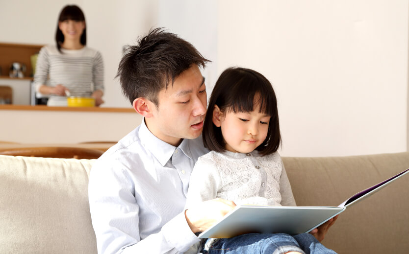 ママも喜ぶパパの読み聞かせ。